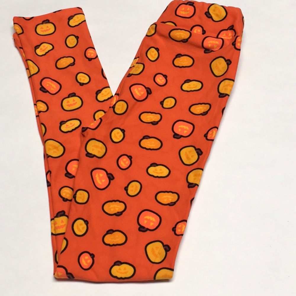 LuLaRoe kids leggings L/XL - pumpkins